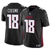 Men & Women & Youth Atlanta Falcons #18 Kirk Cousins Black 2023 F.U.S.E. Vapor Untouchable Limited Jersey,baseball caps,new era cap wholesale,wholesale hats
